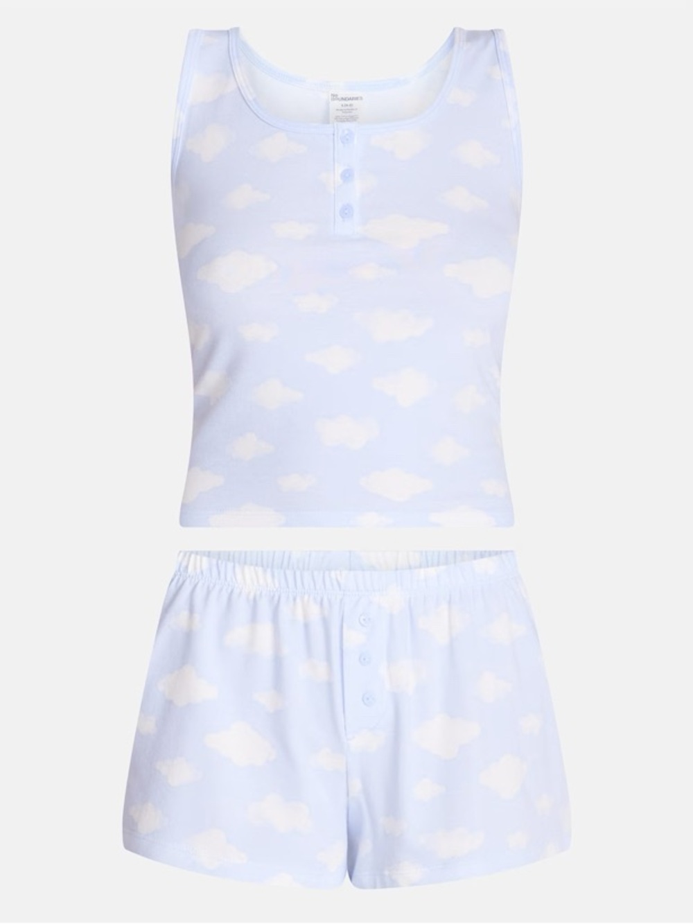Women's cloud print pajama set